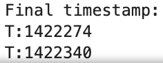 Final timestamp output from notebook