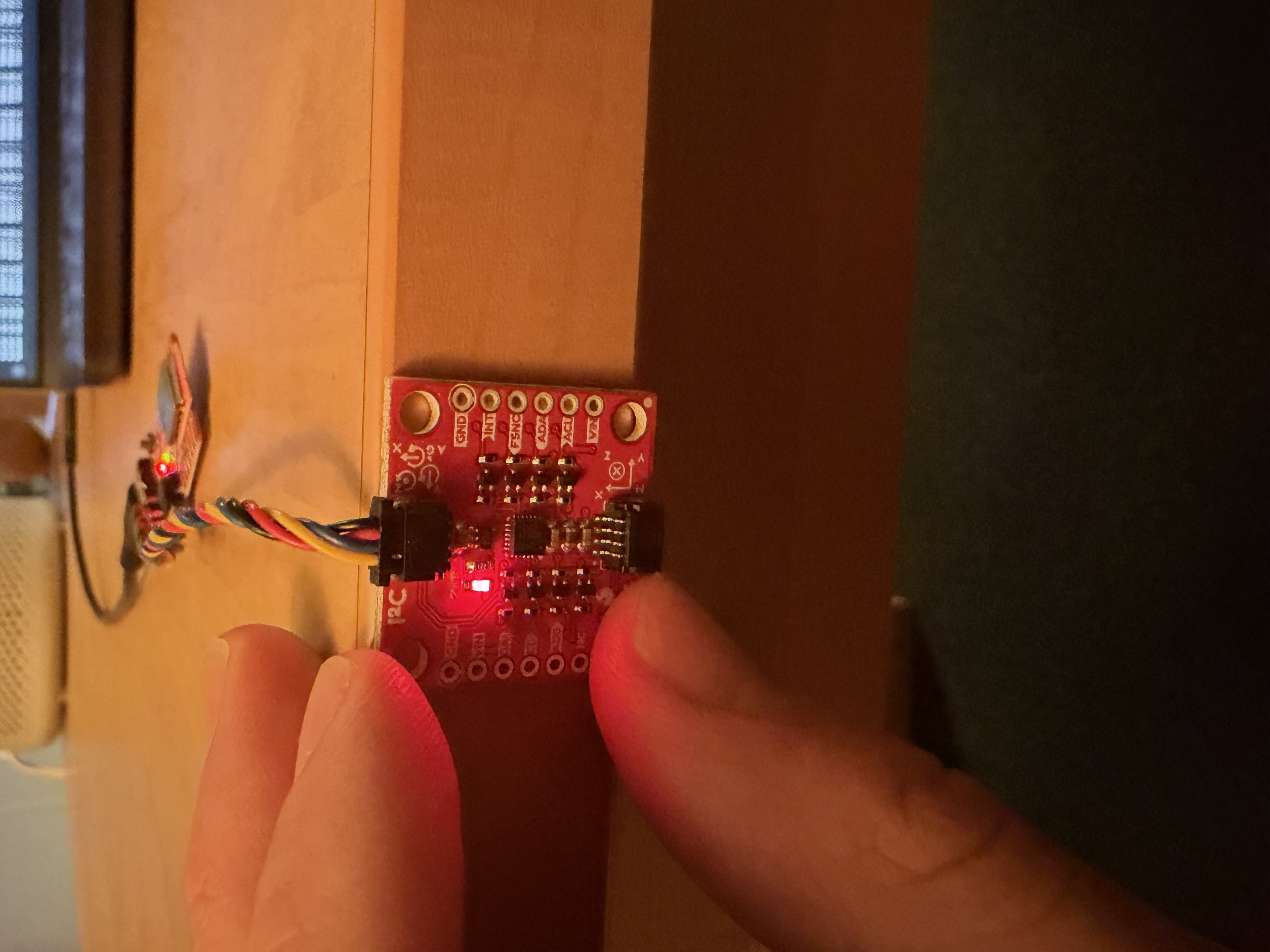 Acceleration plot with +X up