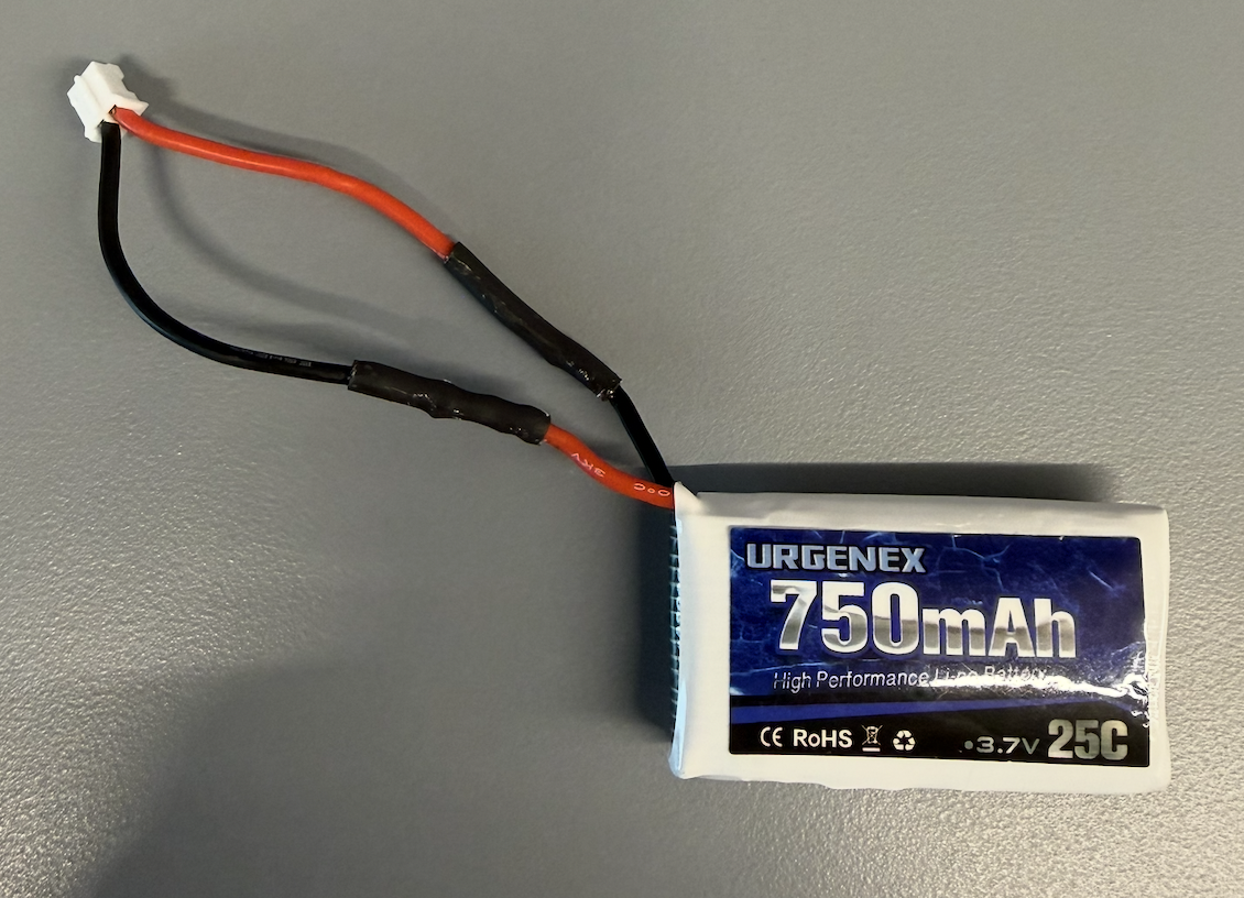 Soldered battery wires