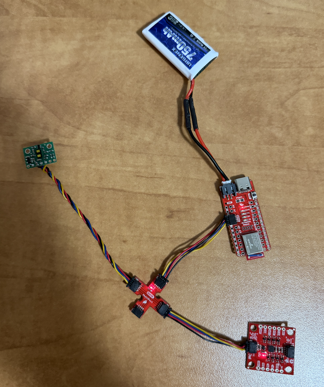 ToF sensor connected to QWIIC breakout