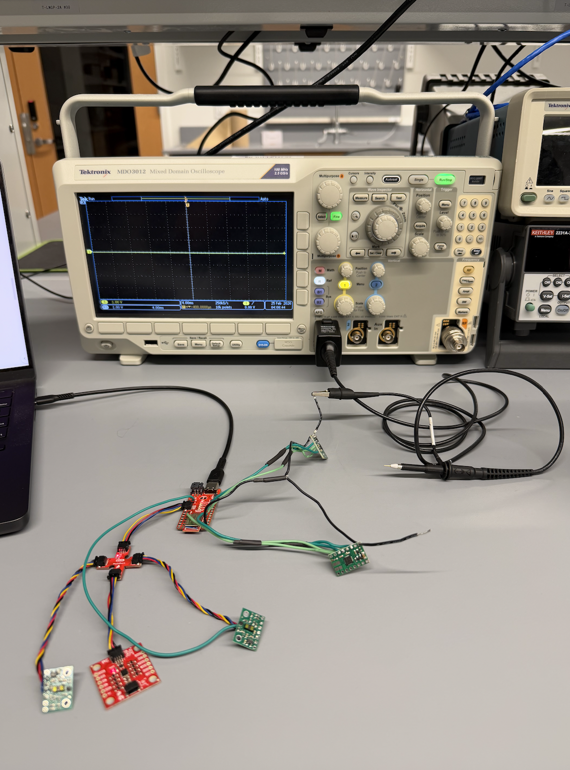 Oscilloscope and Artemis setup