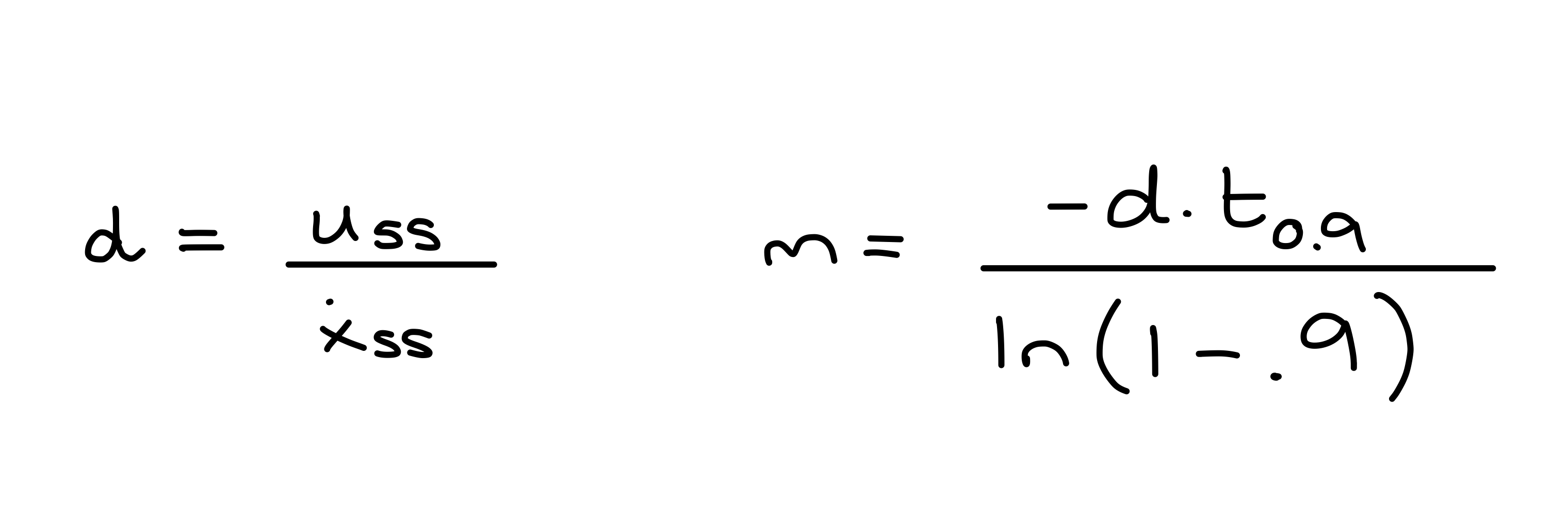 Drag and mass derivation